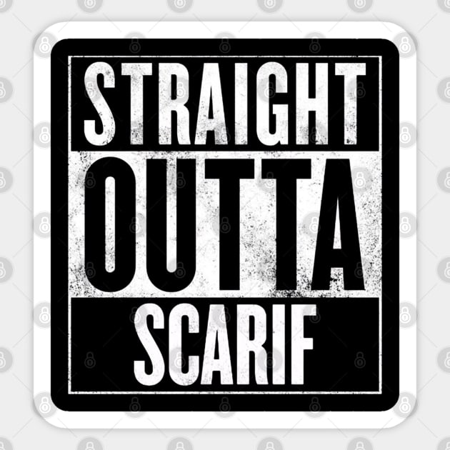 straight outta scarif Sticker by finnyproductions